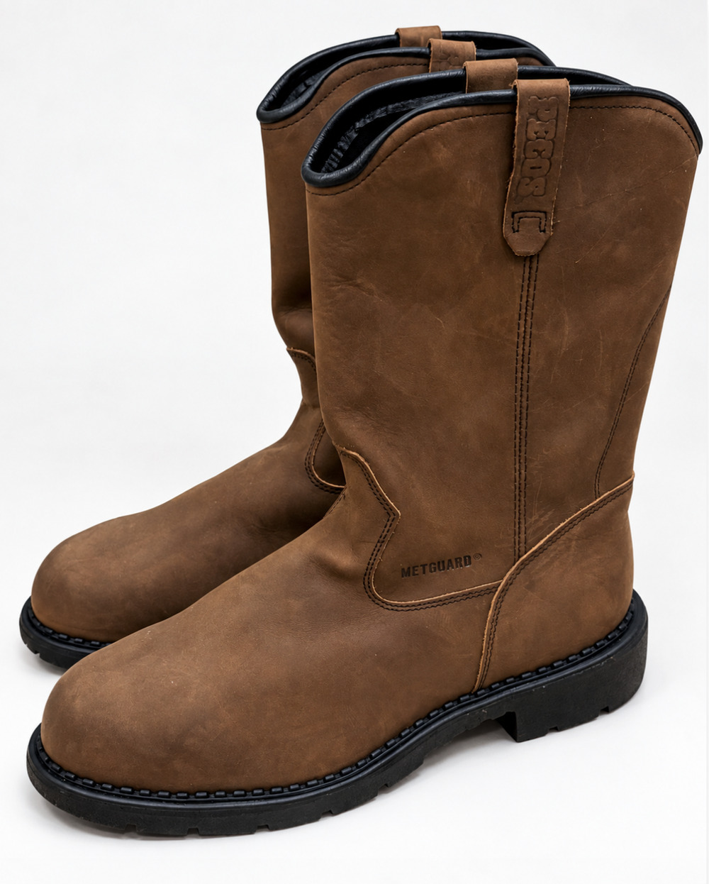 RED WING 4436 SUPERSOLE 11-INCH WATERPROOF SAFETY TOE METGUARD PULL ON BOOTS 14
